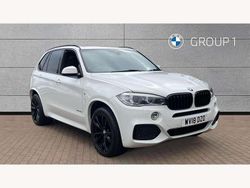 White Used 2018 BMW X5 M Sport SUV | £27,995 (Fair price)