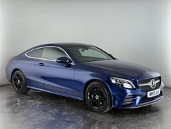 Blue Used 2019 Mercedes C220 AMG line Coupe | £18,400 (Good price)