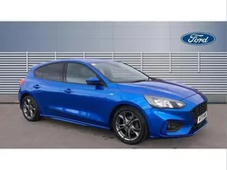 Blue Used 2019 Ford Focus ST-Line Hatchback | £11,665 (Fair price)