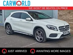 White Used 2017 Mercedes GLA220 AMG line SUV | £15,708 (Fair price)