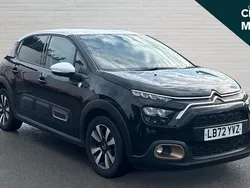 Black Used 2022 Citroën C3 PureTech Hatchback | £10,689 (Fair price)