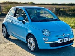 Blue Used 2011 Fiat 500 Lounge Hatchback | £2,299 (Fair price)