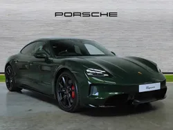 Oak green metallic neo New 2025 Porsche Taycan GTS Sedan | £130,000