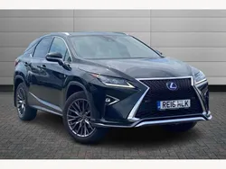 Graphite black Used 2016 Lexus RX450h Sport Line SUV | £22,999 (Expensive)