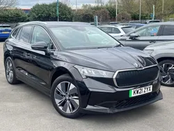 Black magic pearl effect Used 2021 Skoda Enyaq iV Suite SUV | £20,419 (Fair price)