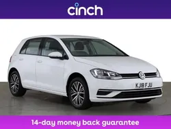 White Used 2018 VW Golf VII SE Hatchback | £9,749 (Fair price)