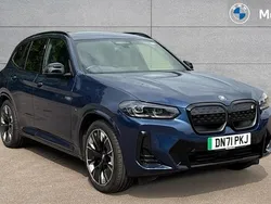 Blue Used 2021 BMW iX3 M Sport SUV | £29,510 (A bit pricey)