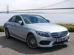 Iridium silver metallic Used 2018 Mercedes C250 AMG Line Premium Plus Sedan | £16,444 (Fair price)
