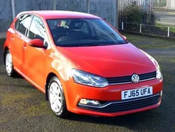 Red Used 2015 VW Polo SE Hatchback | £8,295 (Fair price)