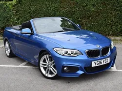 Blue Used 2016 BMW 220 M Sport Cabriolet | £10,290 (Fair price)
