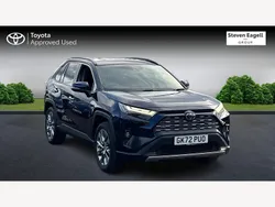 Blue Used 2022 Toyota RAV4 Hybrid SUV | £29,459 (A bit pricey)