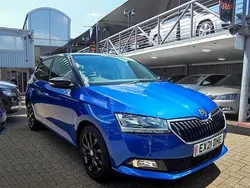 Race blue metallic black magic pearl effect Used 2021 Skoda Fabia SE Hatchback | £10,980 (Fair price)