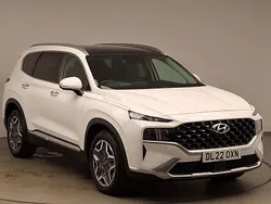 White Used 2022 Hyundai Santa Fe Ultimate SUV | £31,498 (Fair price)