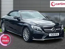 Black Used 2017 Mercedes C200 AMG line Cabriolet | £16,899 (Fair price)