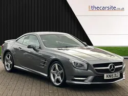 Silver Used 2015 Mercedes SL400 AMG Cabriolet | £22,995 (Fair price)