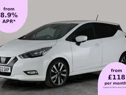 White Used 2022 Nissan Micra S Hatchback | £9,808 (Fair price)