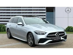 Silver Used 2023 Mercedes C300e AMG Line Premium Plus Estate | £35,025 (Good price)