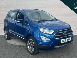 Blue Used 2018 Ford Ecosport Titanium SUV | £12,211 (Fair price)