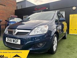 Blue Used 2012 Vauxhall Zafira Design Edition MPV | £2,995 (Good price)