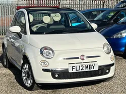 White Used 2012 Fiat 500 Lounge Cabriolet | £3,499 (A bit pricey)