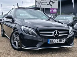 Black Used 2017 Mercedes C220 AMG Line Premium Sedan | £13,995 (Fair price)