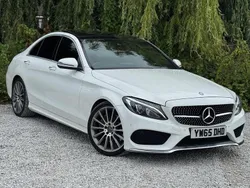 White Used 2016 Mercedes C250 AMG Line Premium Plus Sedan | £10,295 (Fair price)