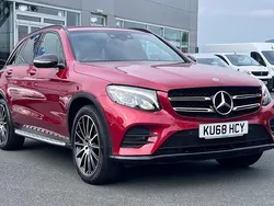 Red Used 2018 Mercedes GLC220 AMG line Estate | £23,500 (Expensive)