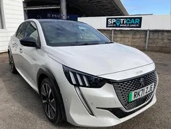 White Used 2021 Peugeot e-208 Premium Hatchback | £11,995 (Fair price)