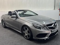 Silver Used 2015 Mercedes E350 AMG Line Premium Cabriolet | £13,890 (Fair price)