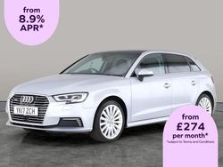 Silver Used 2017 Audi A3 Sportback e-tron Advanced Hatchback | £15,239 (Fair price)