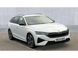 Moon white metallic Used 2025 Skoda Octavia vRS Estate | £33,790