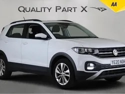 White Used 2020 VW T-Cross SE SUV | £11,580 (Fair price)