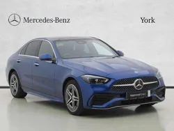 Blue Used 2024 Mercedes C300e AMG Line Premium Plus Sedan | £37,995 (Fair price)