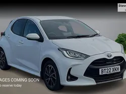 White Used 2022 Toyota Yaris Hybrid Design Hatchback | £15,930 (Fair price)