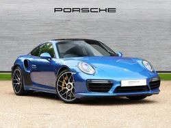 Sapphire blue metallic Used 2018 Porsche 911 Turbo S | £102,750