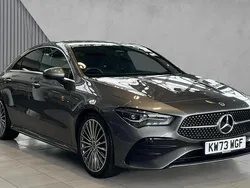 Mountain grey metallic Used 2023 Mercedes CLA200 AMG Line Premium Sedan | £27,254 (Fair price)