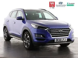 Blue Used 2018 Hyundai Tucson Premium SE SUV | £15,995 (Expensive)