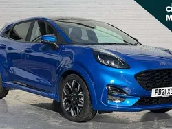 Blue Used 2021 Ford Puma Gen-E ST-Line X SUV | £17,622 (Fair price)