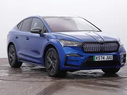 Race blue metallic New 2025 Skoda Enyaq iV vRS SUV | £37,990 (Fair price)
