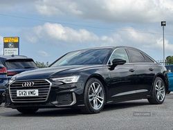 Black Used 2021 Audi A6 S-Line Sedan | £22,945 (Fair price)