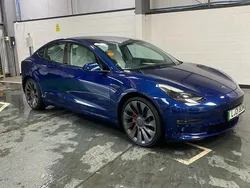 Blue Used 2021 Tesla Model 3 Performance Sedan | £22,998 (Fair price)