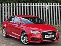 Red Used 2016 Audi A3 S-Line Sedan | £10,695 (Fair price)