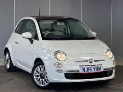 White Used 2015 Fiat 500 Lounge Hatchback | £5,485 (Fair price)