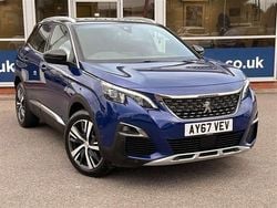 Blue Used 2017 Peugeot 3008 GT-line SUV | £9,695 (Fair price)