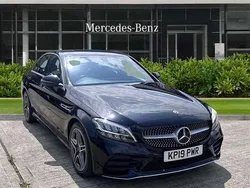 Black Used 2019 Mercedes C220 AMG line Sedan | £18,691 (Fair price)