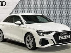 White Used 2022 Audi A3 S-Line Sedan | £21,520 (Good price)