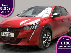 Red Used 2021 Peugeot e-208 Premium Hatchback | £13,573 (Fair price)