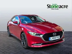 Red Used 2019 Mazda 3 Inclusive Sedan | £16,495 (Fair price)
