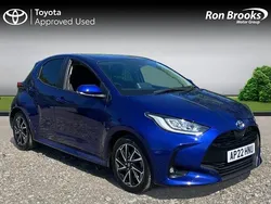 Blue Used 2022 Toyota Yaris Hybrid Design Hatchback | £15,250 (Fair price)
