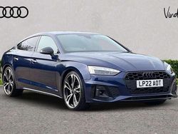 Blue Used 2022 Audi A5 Sportback Black Edition Hatchback | £27,601 (Fair price)